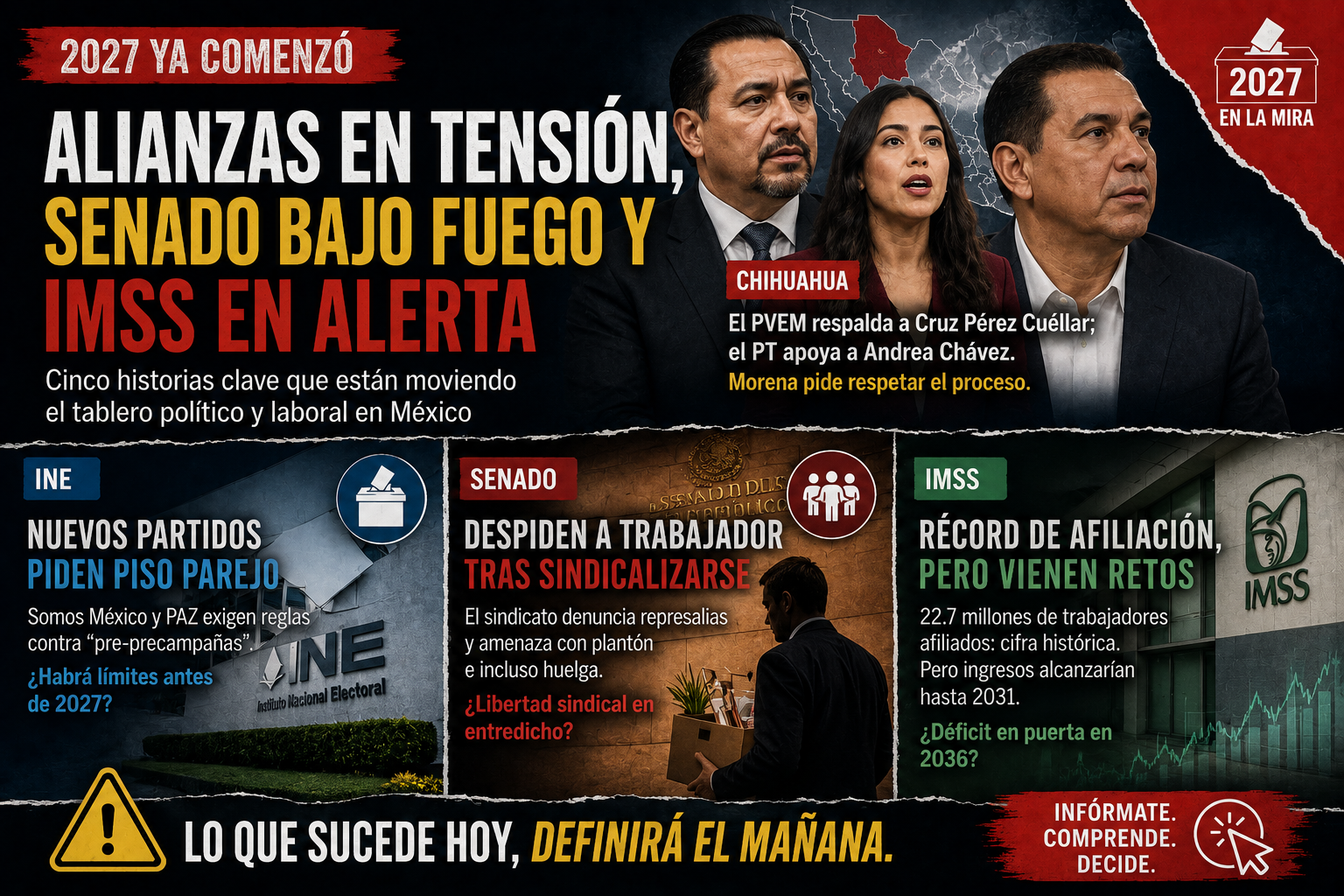 La alianza cruje y el IMSS prende alertas: 2027 ya empezó sin pedir permiso